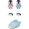 imageCalico Critters Penguin Babies Ride n Play  Doll Playset with 2 Poseable Figures Pushcart ampamp MorePenguin Babies Ride n Play