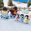 imageCalico Critters Penguin Babies Ride n Play  Doll Playset with 2 Poseable Figures Pushcart ampamp MorePenguin Family