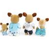 imageCalico Critters Pickleweeds Hedgehog Family  Set of 4 Collectible Doll Figures for Children Ages 3Buckley Deer Family