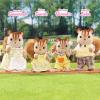 imageCalico Critters Pickleweeds Hedgehog Family  Set of 4 Collectible Doll Figures for Children Ages 3Hazelnut Chipmunk Family