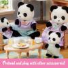 imageCalico Critters Pookie Panda Family Dolls Dollhouse Figures Collectible Toys with 4 Figures IncludedPookie Panda Family