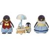 imageCalico Critters Penguin Babies Ride n Play  Doll Playset with 2 Poseable Figures Pushcart ampamp MorePenguin Family