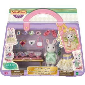 imageCalico Critters Fashion Playset Town Girl Series  Persian Cat Dress Up Your Critter in Stylish OutfitsFashion Playset  Jewels  Gems
