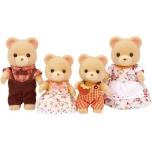 imageCalico Critters Pickleweeds Hedgehog Family  Set of 4 Collectible Doll Figures for Children Ages 3Cuddle Bear Family