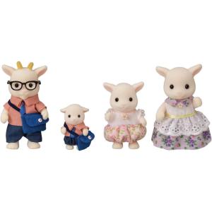 imageCalico Critters Pickleweeds Hedgehog Family  Set of 4 Collectible Doll Figures for Children Ages 3Goat Family