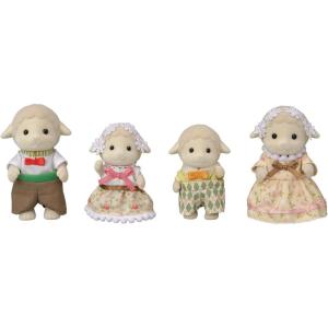 imageCalico Critters Pickleweeds Hedgehog Family  Set of 4 Collectible Doll Figures for Children Ages 3Sheep Family