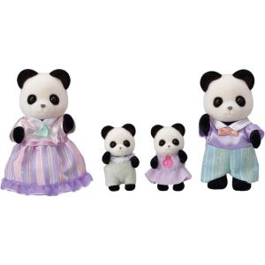 imageCalico Critters Pookie Panda Family Dolls Dollhouse Figures Collectible Toys with 4 Figures IncludedPookie Panda Family