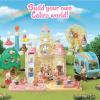 imageCalico Critters Baby Windmill Park Dollhouse Playset with Persian Cat Figure Included includes windmill with swing slide seesaw and figure MediumBaby Balloon Playhouse
