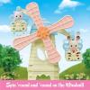 imageCalico Critters Baby Windmill Park Dollhouse Playset with Persian Cat Figure Included includes windmill with swing slide seesaw and figure MediumBaby Windmill Park