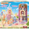 imageCalico Critters Baby Windmill Park Dollhouse Playset with Persian Cat Figure Included includes windmill with swing slide seesaw and figure MediumBaby Amusement Park
