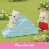 imageCalico Critters Baby Windmill Park Dollhouse Playset with Persian Cat Figure Included includes windmill with swing slide seesaw and figure MediumBaby Windmill Park