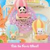 imageCalico Critters Baby Windmill Park Dollhouse Playset with Persian Cat Figure Included includes windmill with swing slide seesaw and figure MediumBaby Amusement Park
