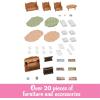 imageCalico Critters Comfy Living Room Set  Toy Dollhouse Furniture ampamp Accessories Set for Ages 3Comfy Living Room Set