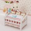 imageCalico Critters Crib with Mobile  Interactive Dollhouse Furniture Set with Working Features