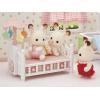 imageCalico Critters Crib with Mobile  Interactive Dollhouse Furniture Set with Working Features