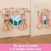 imageCalico Critters Doll House Furniture and Dcor Wall Lamps ampamp Curtains Set Multicolor