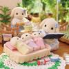 imageCalico Critters Flora Rabbit Family  Set of 5 Collectible Doll Figures for Children Ages 3