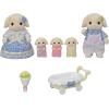 imageCalico Critters Flora Rabbit Family  Set of 5 Collectible Doll Figures for Children Ages 3