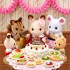 imageCalico Critters Hopscotch Rabbit Family Dolls Doll House Figures Collectible Toys