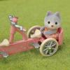 imageCalico Critters Husky Brother ampamp Sisters Tandem Cycling Set Dollhouse Playset with Figures and Accessories