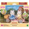 imageCalico Critters Husky Brother ampamp Sisters Tandem Cycling Set Dollhouse Playset with Figures and Accessories
