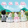 imageCalico Critters Persian Cat Family  Set of 4 Collectible Doll Figures for Children Ages 3Tuxedo Cat Family