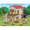 imageCalico Critters Red Roof Country Home  Dollhouse Playset with Figures Furniture and Accessories for Ages 3