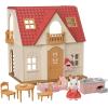 imageCalico Critters Red Roof Cozy Cottage Dollhouse Playset with Figure Furniture and Accessories