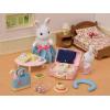 imageCalico Critters Snow Rabbit Mothers Weekend Travel Set Dollhouse Playset with Figure and Accessories