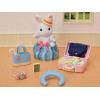 imageCalico Critters Snow Rabbit Mothers Weekend Travel Set Dollhouse Playset with Figure and Accessories