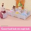 imageCalico Critters Triple Baby Bunk Beds  Dollhouse Furniture Set for Ages 3Triple Baby Bunk Beds