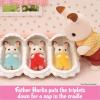 imageCalico Critters Triplets Care Set  Dollhouse Playset with 3 Hopscotch Rabbit Figures ampamp Accessories Included