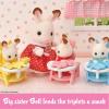 imageCalico Critters Triplets Care Set  Dollhouse Playset with 3 Hopscotch Rabbit Figures ampamp Accessories Included