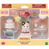 imageCalico Critters Tuxedo Cat Girls Party Time Playset Dollhouse Playset with Figure and Accessories