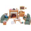imageCalico Critters Comfy Living Room Set  Toy Dollhouse Furniture ampamp Accessories Set for Ages 3Deluxe Living Room Set