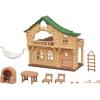 imageCalico Critters Lakeside Lodge Gift Set Collectible Dollhouse with Figures Furniture and Accessories Pink Medium