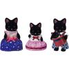 imageCalico Critters Persian Cat Family  Set of 4 Collectible Doll Figures for Children Ages 3Midnight Cat Family