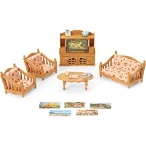 imageCalico Critters Comfy Living Room Set  Toy Dollhouse Furniture ampamp Accessories Set for Ages 3Comfy Living Room Set