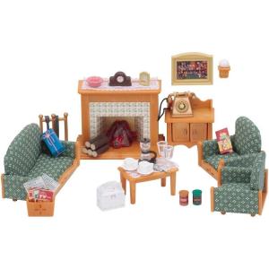imageCalico Critters Comfy Living Room Set  Toy Dollhouse Furniture ampamp Accessories Set for Ages 3Deluxe Living Room Set