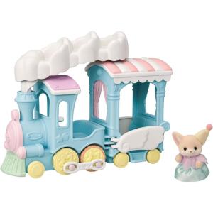 imageCalico Critters Floating Cloud Rainbow Train  Toy Vehicle Playset with 1 Collectible Figure