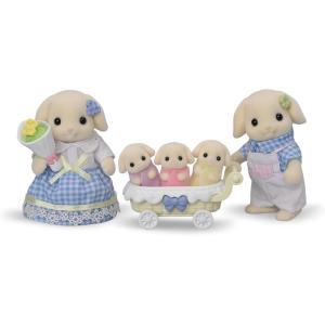 imageCalico Critters Flora Rabbit Family  Set of 5 Collectible Doll Figures for Children Ages 3