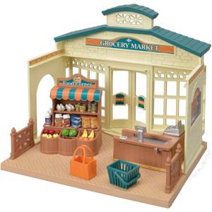imageCalico Critters Grocery Market  Shop Play and Let Creativity Bloom Cream ampamp BrownGrocery Market