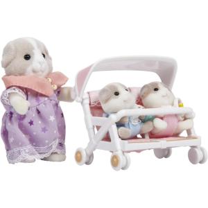 imageCalico Critters Patty ampamp Padens Double StrollerPatty  Padens Double Stroller Set
