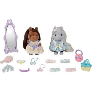 imageCalico Critters Ponys Vanity Dresser Set Dollhouse Playset with Figure and AccessoriesPony Friends Set