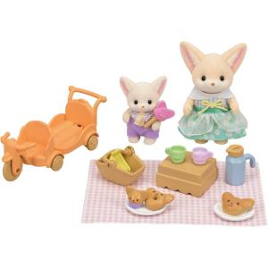 imageCalico Critters Sunny Picnic Set  Fennec Fox Sister ampamp Baby Doll Playset with Figures and Accessories