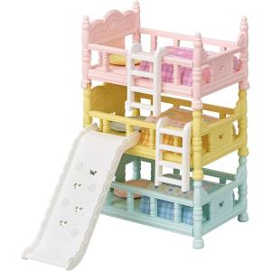 imageCalico Critters Triple Baby Bunk Beds  Dollhouse Furniture Set for Ages 3Triple Bunk Beds