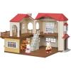 imageCalico Critters Red Roof Grand Mansion Gift Set Dollhouse Playset with 3 Figures Furniture Vehicle and Accessories