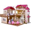 imageCalico Critters Red Roof Country Home Gift Set Dollhouse Playset with Figures Furniture and Accessories