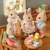 imageCalico Critters Milk Rabbit Family  Set of 4 Collectible Doll Figures for Children Ages 3Milk Rabbit Family