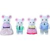 imageCalico Critters Marshmallow Mouse Family Set of 4 Collectible Doll Figures